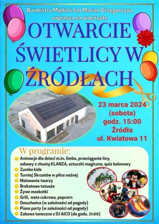 Otwarcie świetlicy w Źródłach z wieloma atrakcjami!