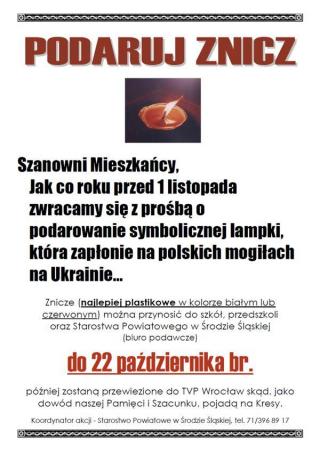 Podaruj znicz - akcja trwa
