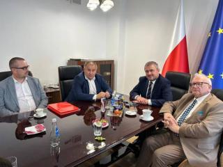 Spotkanie Burmistrza Miękini ws. infrastruktury drogowej w Warszawie