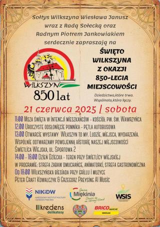 Wilkszyn hucznie świętuje 850 lat! – zbliża się święto mieszkańców i ich historii
