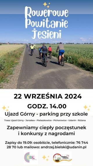 Rowerowe Powitanie Jesieni w gminie Udanin