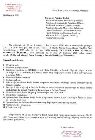 Kolejna kwietniowa sesja średzkiej Rady Miejskiej