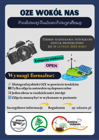Konkurs Fotograficzny „Odnawialne Źródła Energii wokół nas” - Wznowiony!
