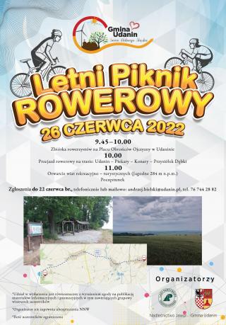 Gmina Udanin zaprasza na Letni Piknik Rowerowy