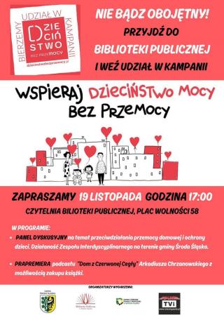 Nie bądź obojętny, wspieraj ogólnopolską kampanię DZIECIŃSTWO BEZ PRZEMOCY!