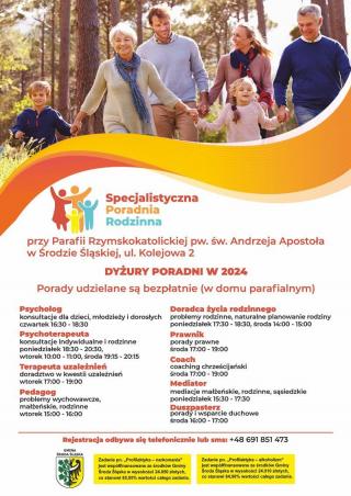 Specjalistyczna Poradnia Rodzinna przy parafii pw. św. Andrzeja Apostoła w Środzie Śląskiej