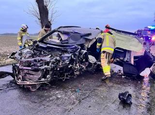 Wypadek na terenie powiatu średzkiego. Zginęła młoda kobieta