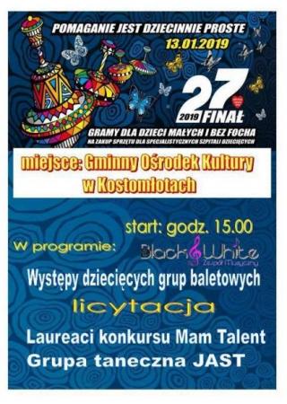 Finał WOŚP w Gminnym Ośrodku Kultury w Kostomłotach