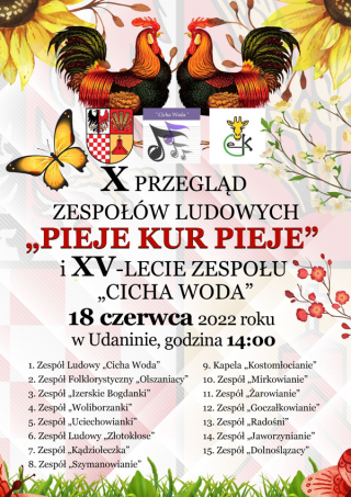 Przegląd Zespołów Ludowych i jubileusz kapeli Cicha Woda z Udanina