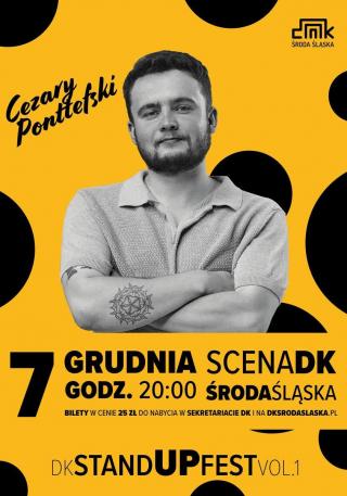 Cezary Ponttefski Stand-Up wkrótce w średzkim Domu Kultury