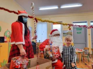 Święty Mikołaj w Przedszkolu w Ciechowie
