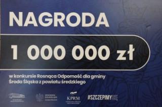 1 mln dla Środy Śl. za postęp w szczepieniach COVID-19