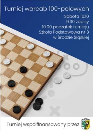 Turniej warcabowy w Środzie Śląskiej już w sobotę!