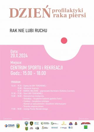 Rak nie lubi ruchu. Zatem ruszajmy! Będzie zdrowo, aktywnie i koncertowo