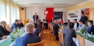 Spotkanie samorządowców w Gminie Udanin