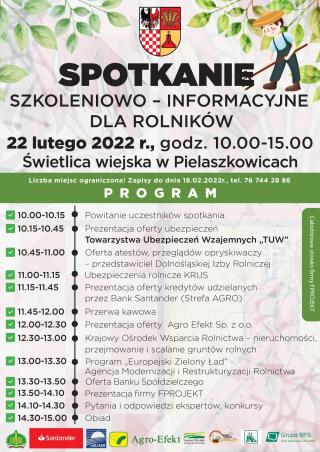 Spotkanie szkoleniowo-informacyjne dla rolników w Gminie Udanin