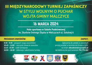 W Malczycach zapaśnicy ponownie zawalczą o Puchar Wójta!