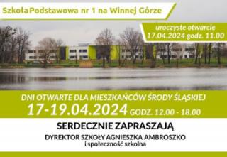 Uroczyste otwarcie Szkoły Podstawowej nr 1 na Winnej Górze już jutro!