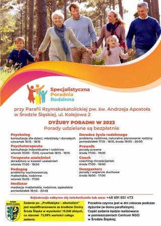 Specjalistyczna Poradnia Rodzinna przy parafii pw. św. Andrzeja Apostoła w Środzie Śląskiej