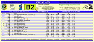 Zmiana w rozkładzie jazdy busów na linii B2