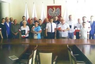 Przedstawiciel „Rycerzy Rolanda” na uroczystości w Warszawie