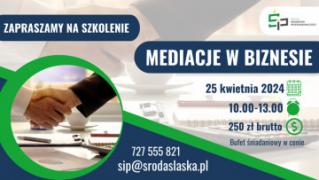 Mediacje w biznesie - zaproszenie