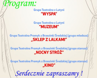 Wieczór teatralny w ośrodku kultury w Miękini