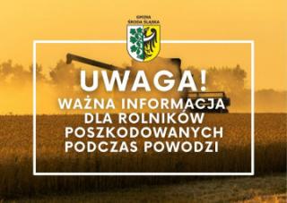 Ważna informacja dla rolników!