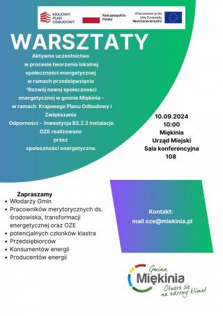 Klaster Energii – warsztaty dla przedsiębiorców