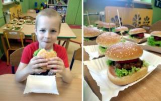 Dzień Hamburgera w Przedszkolu Publicznym nr 1
