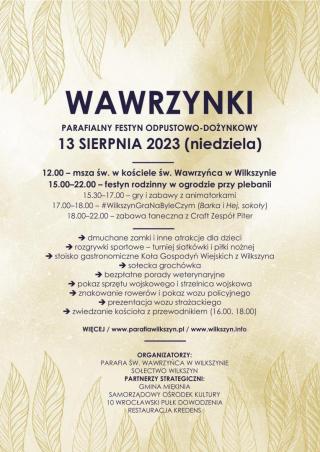 Wawrzynki w Wilkszynie już w najbliższą niedzielę!