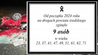 Od początku roku na naszych drogach zginęło 9 osób! Kierowco, noga z gazu!
