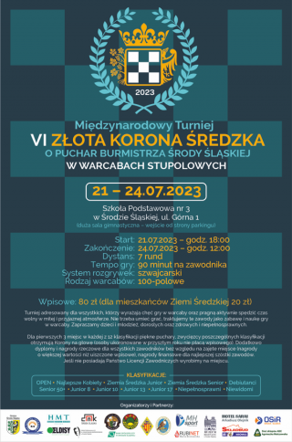 Międzynarodowy Turniej Warcabowy VI Złota Korona Średzka o Puchar Burmistrza Środy Śląskiej