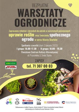 PCeKA zaprasza na bezpłatne warsztaty ogrodnicze