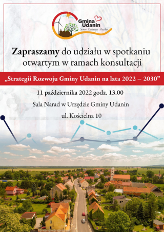 Spotkanie ws. konsultacji Strategii Rozwoju Gminy Udanin na lata 2022-2030