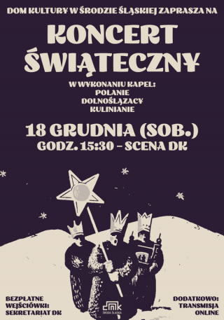 Przedświąteczny, muzyczny weekend z Domem Kultury