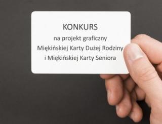 Konkurs na projekt graficzny miękińskich kart dużej rodziny i seniora