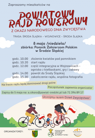 Zapraszamy na 8-majowy Rajd Rowerowy!