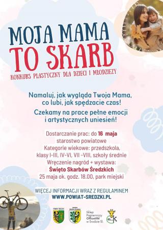 “Moja Mama to Skarb” - Powiat zaprasza do udziału w konkursie plastycznym