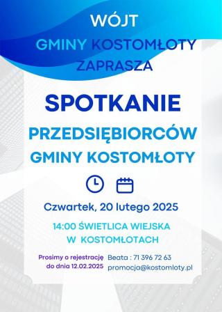 Spotkanie przedsiębiorców Gminy Kostomłoty