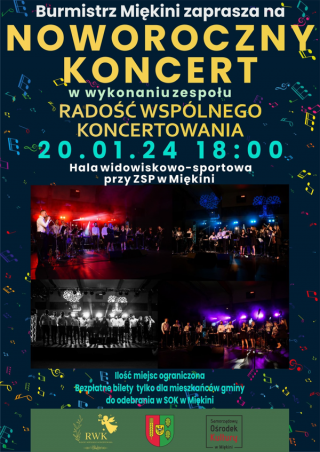 Burmistrz Miękini zaprasza na Noworoczny Koncert
