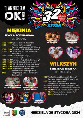 WOŚP 2024 w Gminie Miękinia - Program Pełen Emocji i Niespodzianek!
