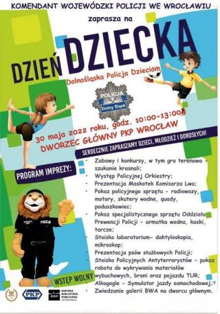Zaproszenie na Dzień Dziecka z dolnośląską policją