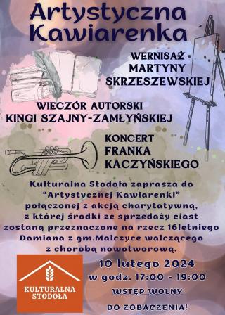 Kulturalna Stodoła zaprasza na artystyczny wieczór z charytatywnym przesłaniem