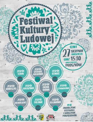 Festiwal Kultury Ludowej już 27 sierpnia w Proszkowie!