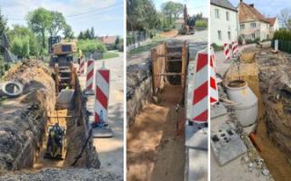 W Ogrodnicy trwają prace nad budową kanalizacji