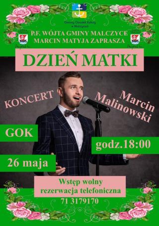 Koncert w GOK Malczyce z okazji Dnia Matki