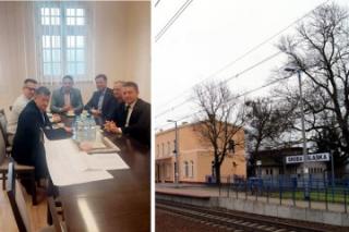 Spotkanie ws. udostępnienia podróżnym poczekalni na średzkiej stacji PKP