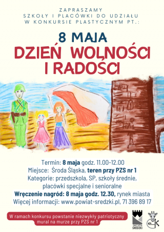 Konkurs plastyczny dla placówek z terenu Powiatu z okazji Dnia Zwycięstwa