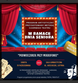 Dzień Seniora w Lutyni uświetni występ teatralny Koła Gospodyń!